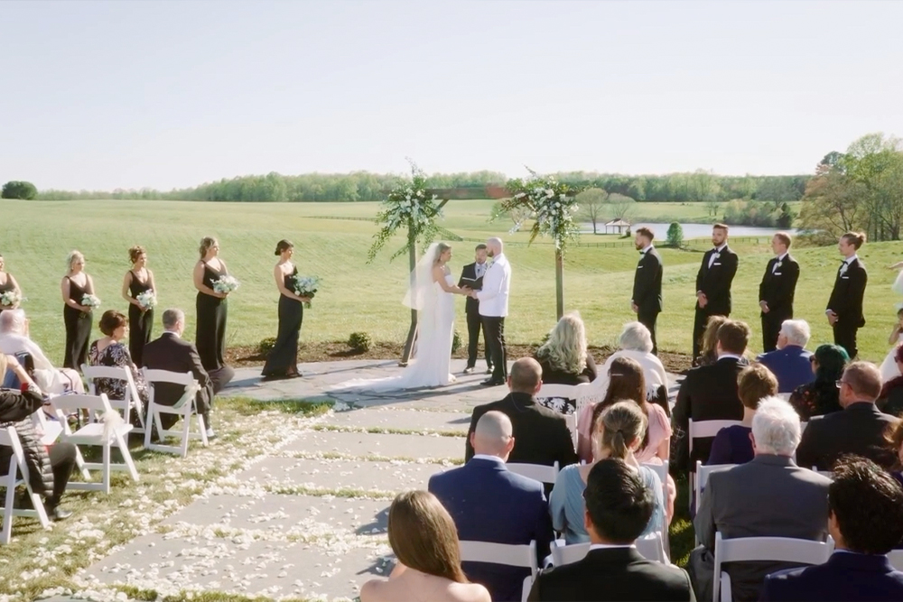 outdoor wedding venue ceremony outdoor reception area near lynchburg virginia farmhouse wedding venue outdoor wedding venue